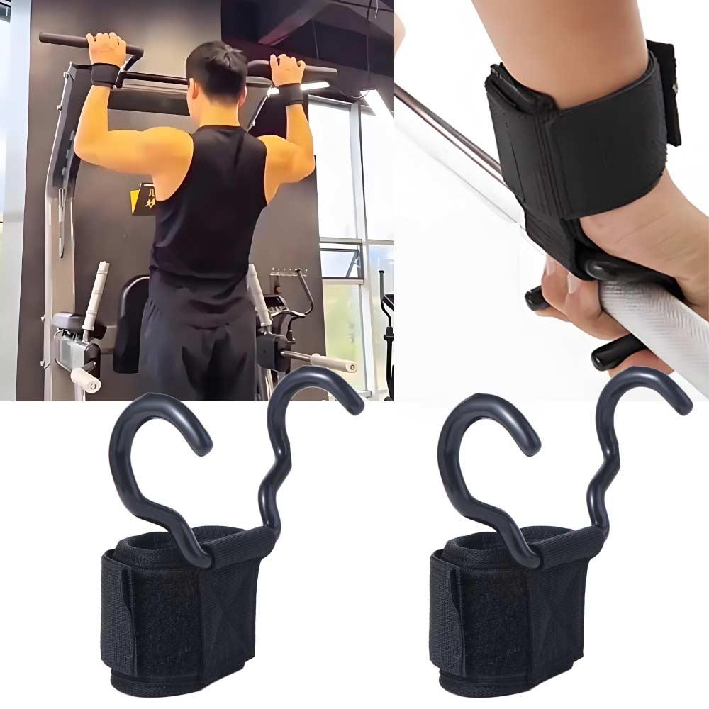 1 шт./пара Крюк-захват для подтягиваний и поднятия тяжестей Нескользящий Регулируемый Вспомогательная Сила Защита Запястья 1 пара Вспомогательная