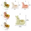 Милый кролик держатель благовоний уникальный керамический поднос для ароматерапии маленькая кролик благовония печь подарок