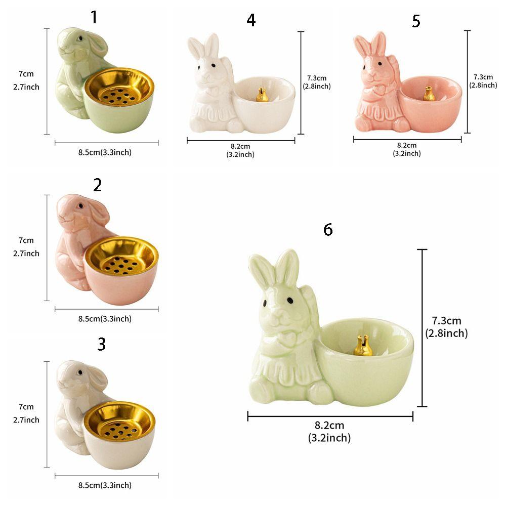 Милый кролик держатель благовоний уникальный керамический поднос для ароматерапии маленькая кролик благовония печь подарок