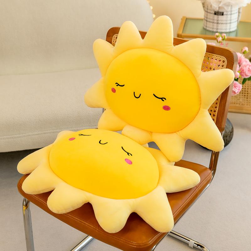 Sun Cushion Pillow Creative Sun Flower Plush Toy Children Soothing Sleeping Pillow Gift