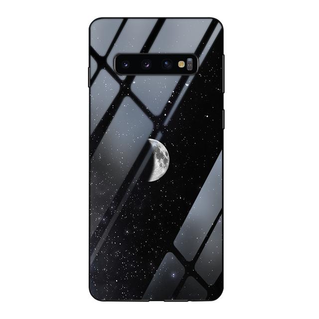 Чехол Cool Moon для Samsung Galaxy S21 S10 A51 S9 S10e S20fe Ultra A52 A52s 5g A32 A71 A12 Note 20 10 9 Plus, чехол из закаленного стекла