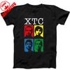 XTC Drums and Wires Футболка Черная Подарок Музыкальный Стиль New Wave Rock Модная и Повседневная Хлопок Пенье Короткий Рукав Круглый Вырез