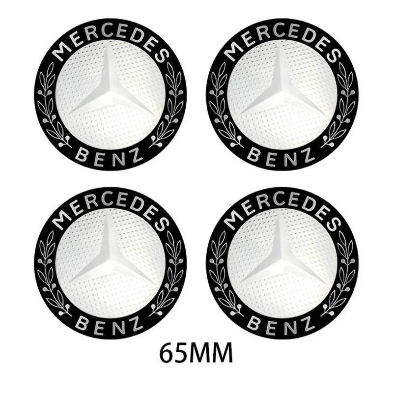 4Pc 56mm/65mm Car Wheel Center Hub Cap Auto Rim Covers Mercedes Benz Amg C180 C200 C260 C300 W108 W124 W126 W140 W168 W169 W176 WP1