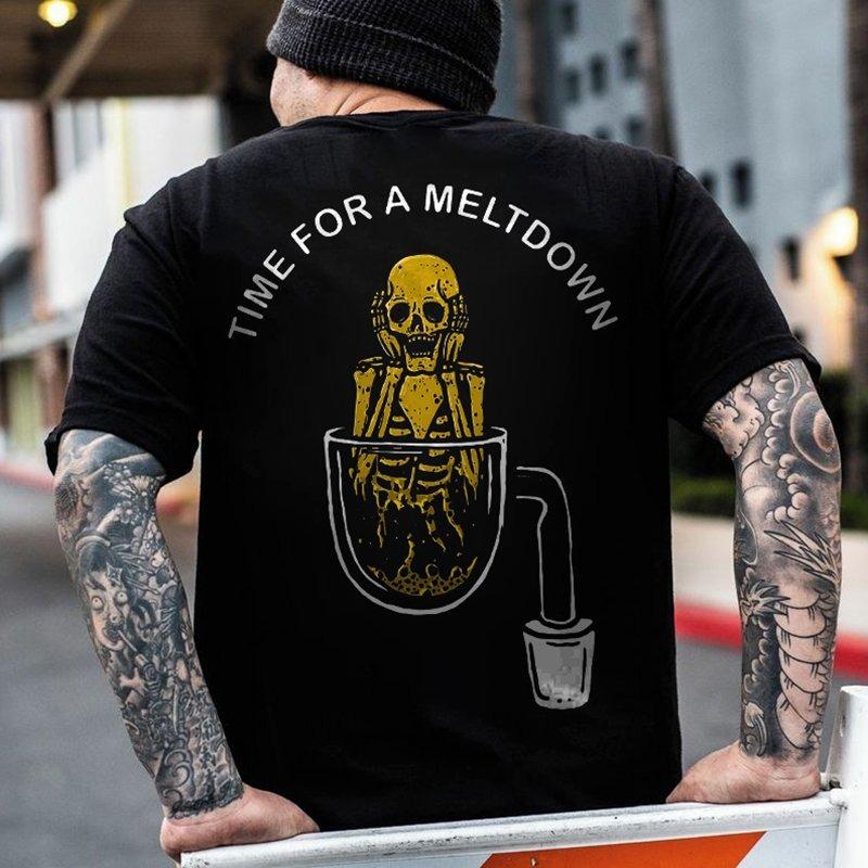 Крутой байкер пьет пиво череп графика мужчины хлопковые футболки летняя одежда панк-рок вечеринка топы Ropa Hombre Camisetas