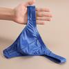 Men Glossy Sexy Thongs Silky Smooth Underpants Imitation Leather Soft Low-Waist Thong Briefs for Date Party