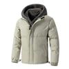 Winter Men Thick Casual Hooded Parka Jacket Man Fleece Outdoor Parka Overcoat Male Sport Outwear Parka