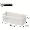 1pc Multipurpose Magnetic Side Storage Rack - New Style Adjustable Side Baskets, Magnetic Organizer, Large Capacity