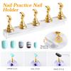 (Nikita) Acrylic Nail Display Stand Nail Tip Holder Magnetic Nail Practice Stand Fingernail