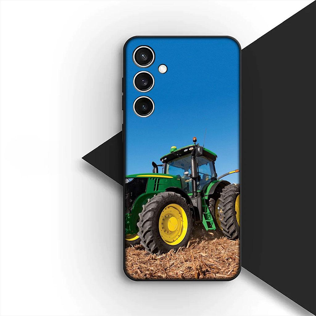 Farms Vehicles Tractors Silicone Phone Cover for Motorola Moto G86 G57 E14 E15 G14 G34 G35 G84 G24 A54 G15 Power E22 Soft Case