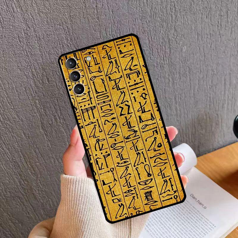Чехол для телефона с египетскими иероглифами для Samsung Galaxy S26 S25 S20 S21 S22 S23 S24 Ultra S10 Plus S24 FE S25 FE