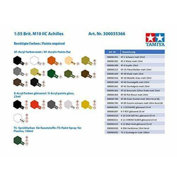 Tamiya British M10 IIC Achilles Tank(Military) Destroyer Plastic Model Kit NEW