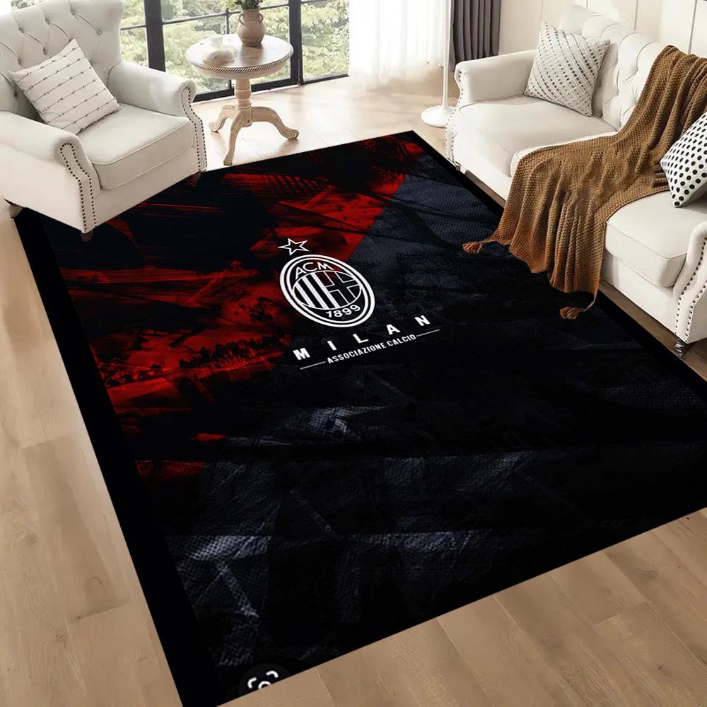 Ac Milan Area Rug Perfect For Balcony Hallway Bedrooms Entryway Antislip Carpet Decorate Offices Spiritual Gift