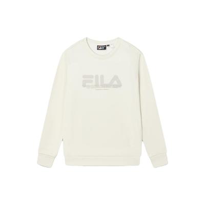 Fila Свитшот мужской повседневный с круглым вырезом и принтом логотипа в виде букв, цвет мягкий белый F11M349213F-IV