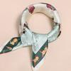 100% Pure Silk Square Scarf 53x53cm Floral Print Lightweight Elegant Womens Accessory Fashion