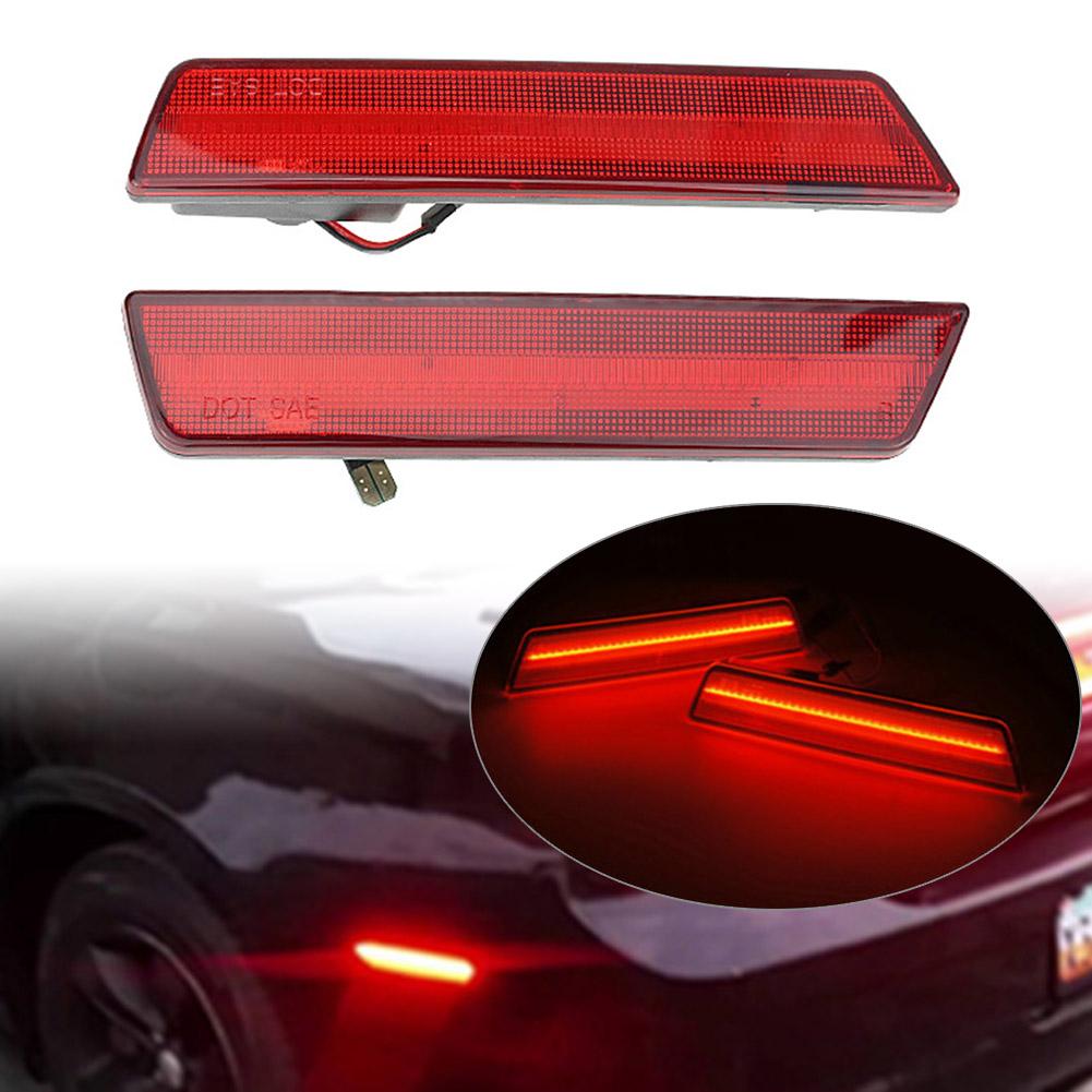 2 шт. автоматические светодиодные задние габаритные огни для Dodge Challenger 2008 2009 2010 2012 2013 2014 Charger 2011 2012 2013 2014 сигнальная лампа