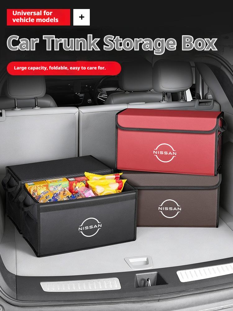 For Nissan X-Trail Qashqai Sentra Serena Teana Car Trunk Foldable Storage Box Multi-Purpose LargeCapacity Stowing Tidying Bag fsvr4