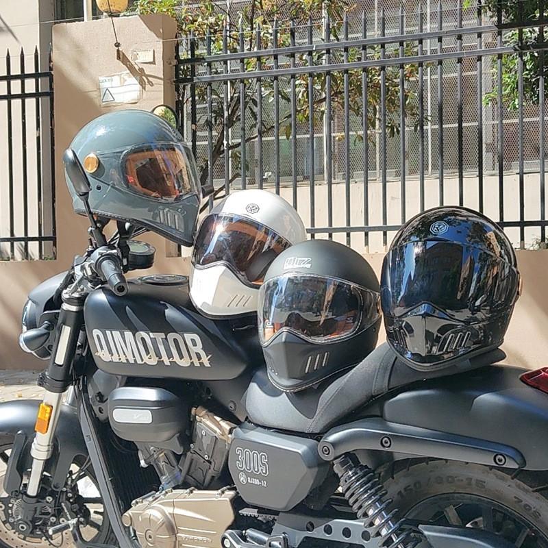 Full Face Motorcycle Helmet Harley Cruiser Riders Unisex ABS Winter Lightweight DOT Certified