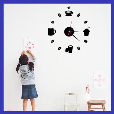 Мода акриловые DIY самоклеющиеся внутренние стены творческие украшения часы