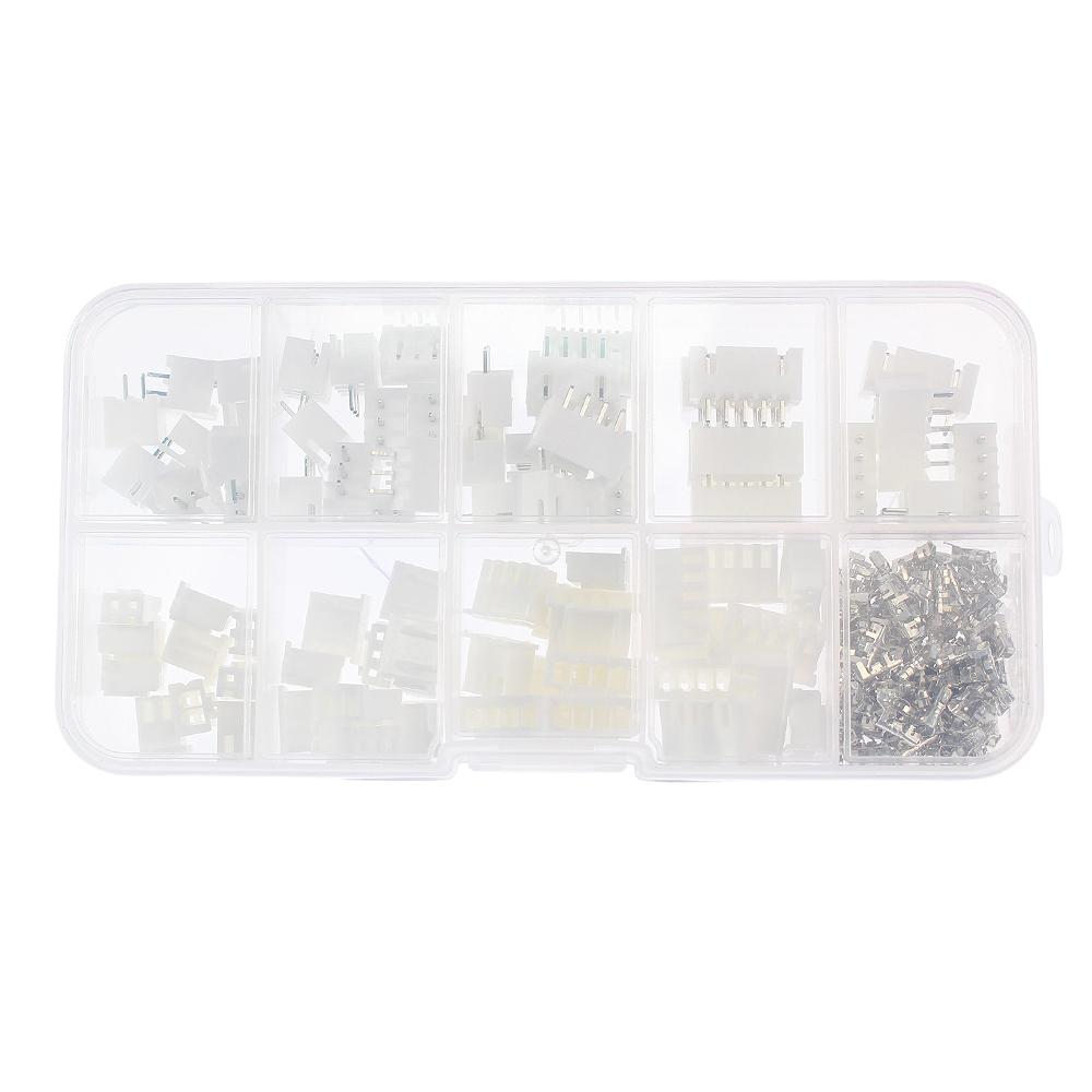 230 шт. JST 2,54 мм разъем Dupont Terminal Connector Kit, 2p 3p 4p 5p XH2.54 набор клемм для проводов для самостоятельной сборки электроники