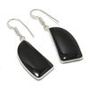 Natural Black Onyx Gemstone Handmade 925 Sterling Silver Earring 1.81" AE-11464