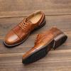 Size 7~13 Fashion Retro Men's Derby Shoes Men Leather Shoes Men Casual Shoes