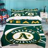 Athletics Oakland Emblem 3pcs Bedding Set,Including 1pc Duvet Cover And 2pcs Pillowcases Perfect Gift for Christmas,Ideal for Bedroom, Dormitory