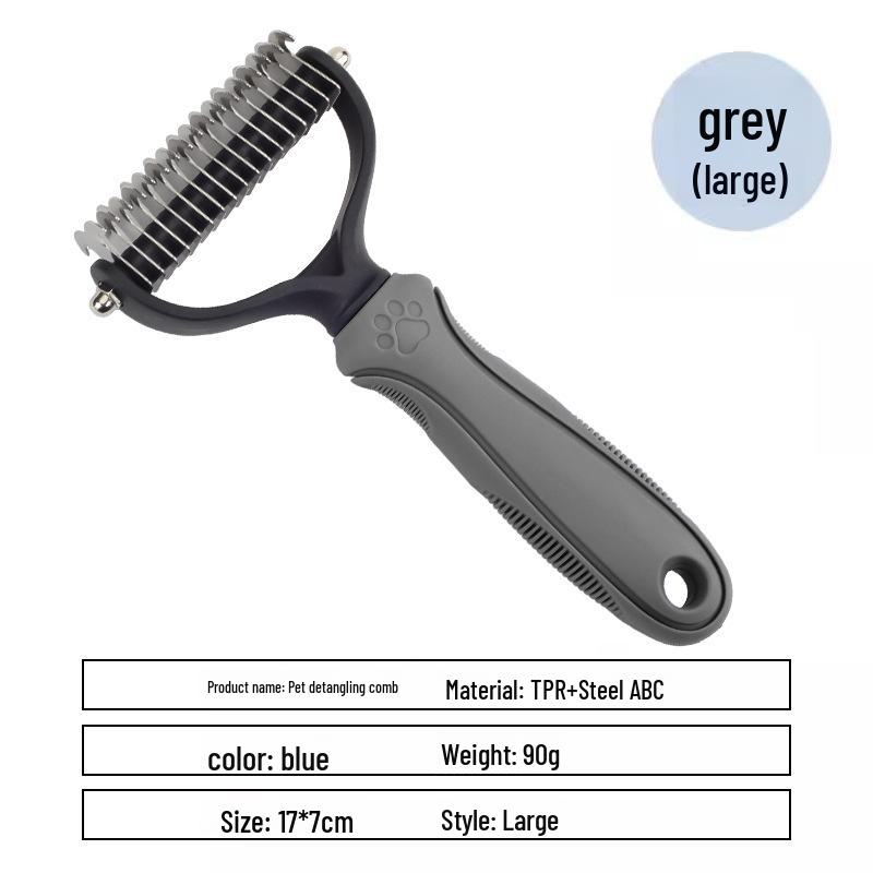Расческа для распутывания длинношерстных кошек и собак — идеально подходит для удаления выпавшей шерсти