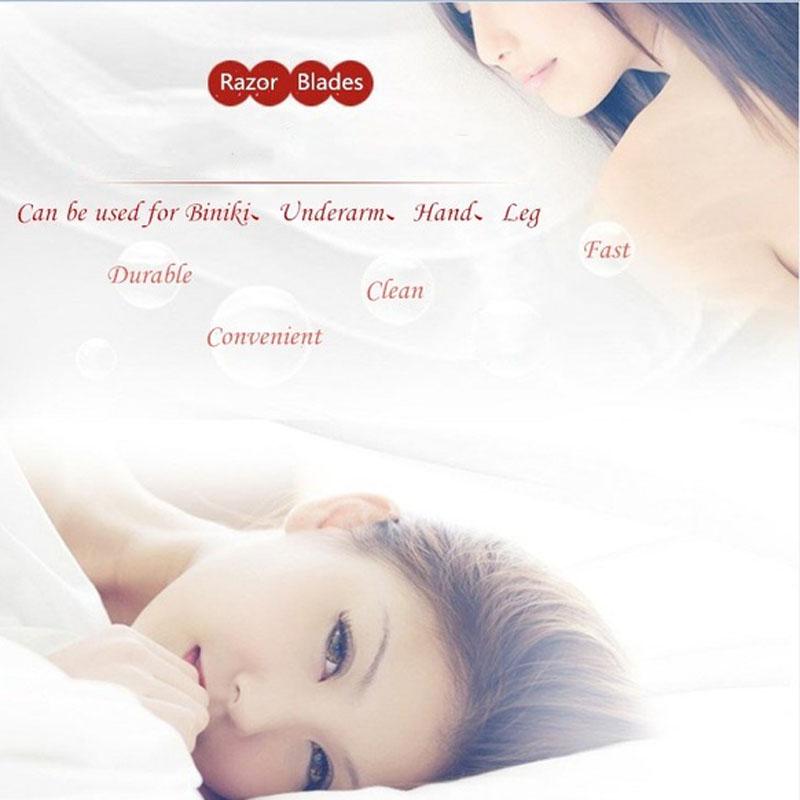 1-20 шт./компл. аксессуары для женских бритв, трехслойные инструменты для красоты, простые в использовании портативные прямые ручные лезвия для бритвы, лезвие для бритвы