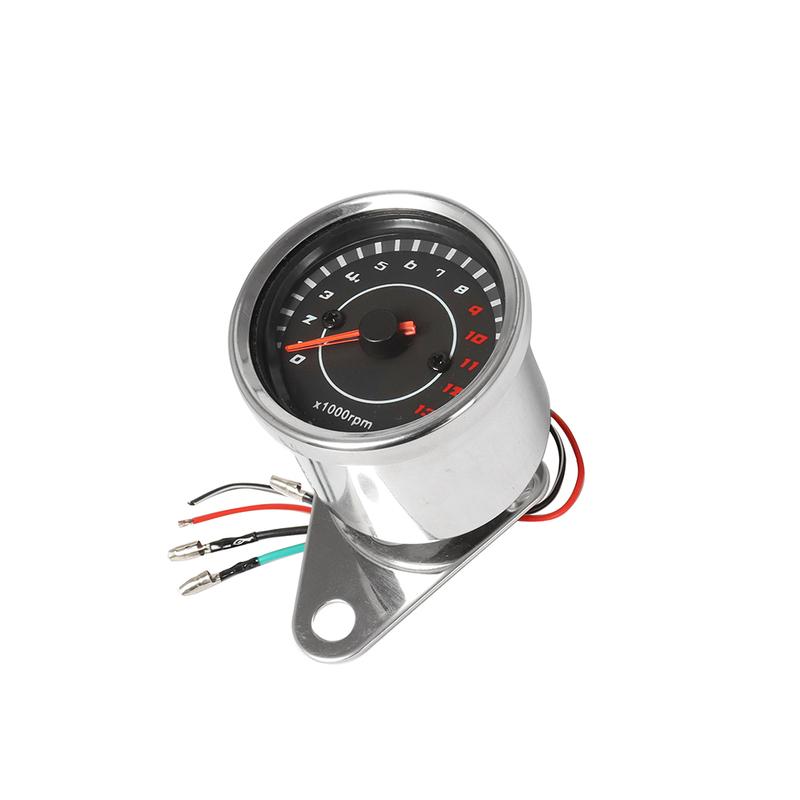 DC 12V Универсальный Электронный Тахометр для Мотоцикла, Спидометр, Индикаторный Прибор со Светодиодной Подсветкой 13000 об/мин для Harley