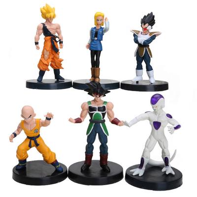 6 шт./Набор Dragon ball Z Андроид №. 18 Гоку Фриза Веджета Криллин ПВХ Фигурки Аниме Фигурки Игрушки 10-12 см Украшение Для Подарков