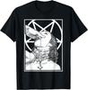 Нечестивый Бафомет Пентаграмма Графическая Футболка Темный Готический Оккультный Религиозный Символ Мужская Футболка