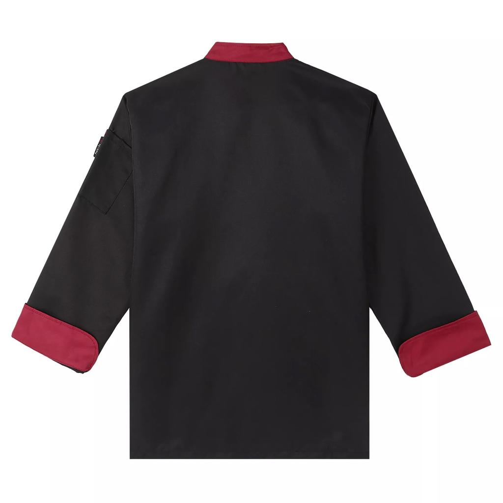 Униформа шеф-повара с длинными рукавами Мужская одежда Униформа для работы в сфере общественного питания Верхняя часть для кухни для мужчин