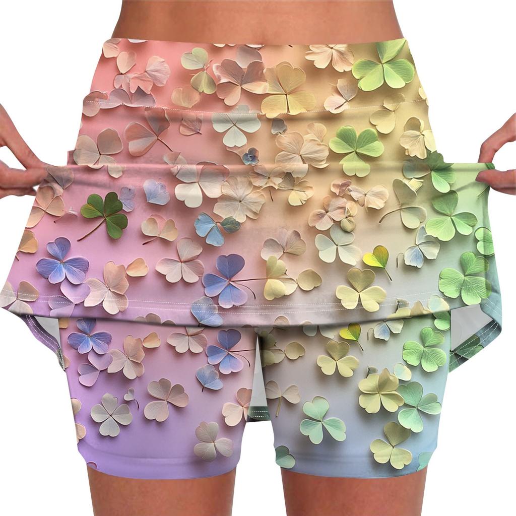 Эластичные брюки-кюлоты для йоги для женщин, спортивные шорты с принтом, легкие узкие однотонные бегуны с высокой талией