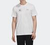 adidas Мужские белые футболки для футбола, умеренный прямой крой, FQ7638