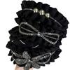 Cloth Women Hair Hoop Wide Wrinkle Headband Fashion Black Hairband  Women