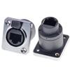 RJ45 Panel Mount D Type Connector 1Pcs 8P8C NE8FDP NE8FDE Ethernet Coupler for Home Office Network Renovation