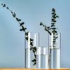 Clear Glass Cylinder Vase Multiple Size Glass Flower Vase Hydroponic Floral Container Candle Holder Table Centerpieces