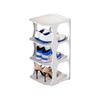Shoe Rack Minimalist Stackable Convenient with Bottom Plate Easy To Install Save Space Stable Layered Partition Shoes Organizer Home Supplies