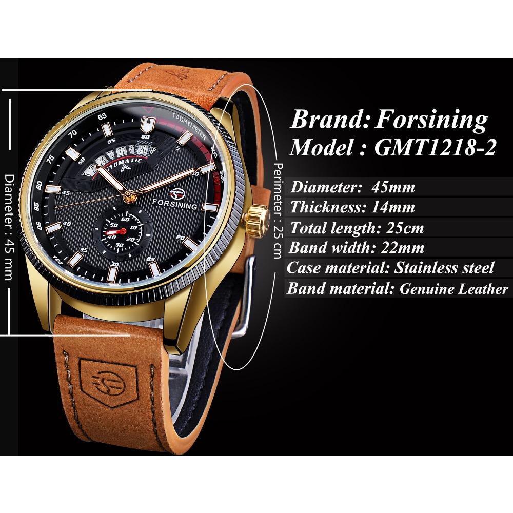 Forsining Стиль, мода и отдых, автоматические механические часы с полым гоночным циферблатом
