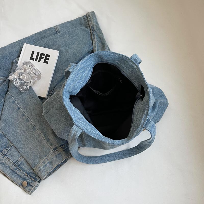 Пригородная джинсовая сумка большой емкости, женская сумка под мышками, рабочая сумка на плечо