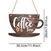 Украшение дверного знака для кофейни в стиле ретро, 2D, настенная табличка для чашки