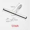 14 inch Shower Squeegee Shower Glass Door Cleaner Tool Bathroom Wall Wiper with Self Adhesive Hooks Holder for Mirror Car Window