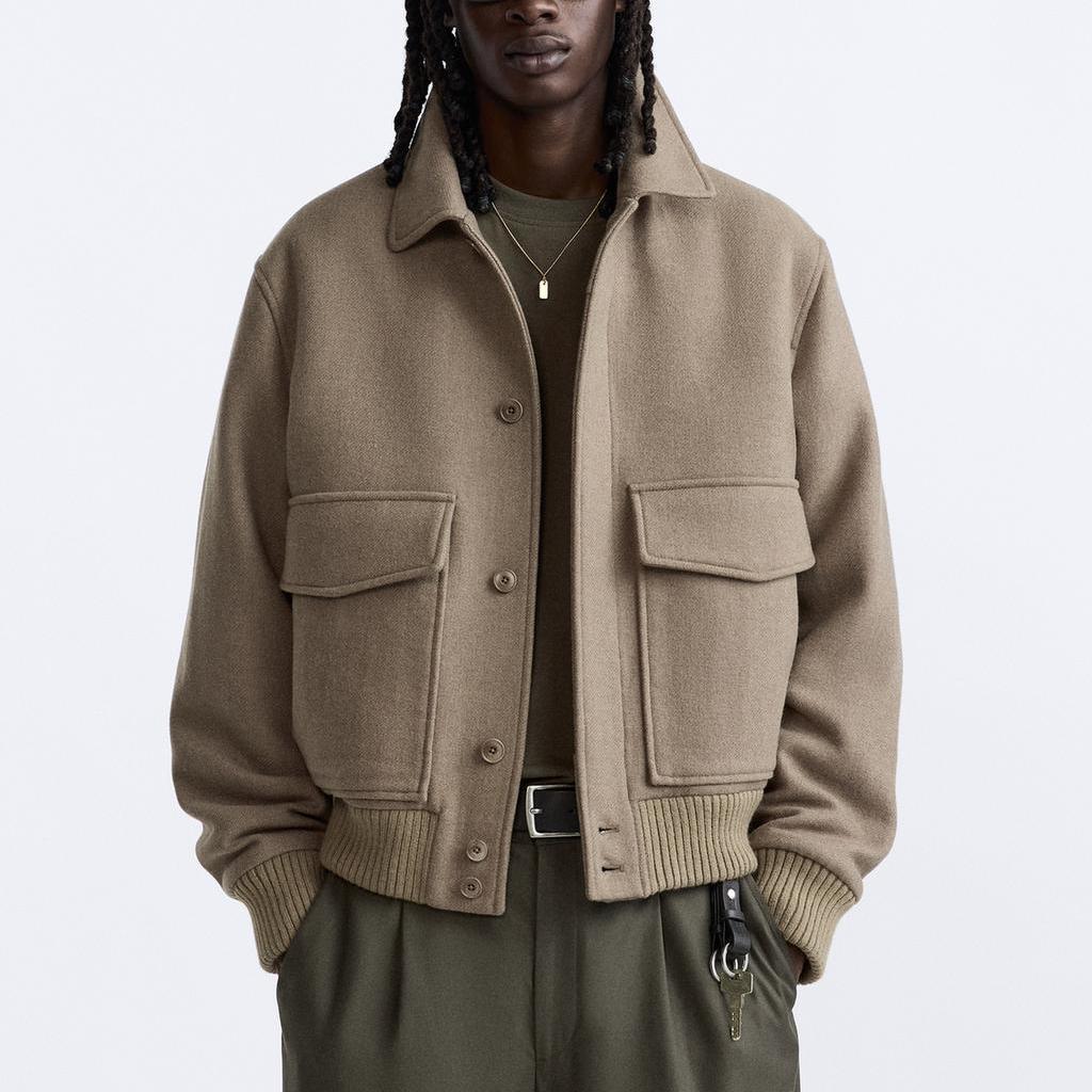 ZARA Jackets & Coats Men's Earth Tone 5854400-798