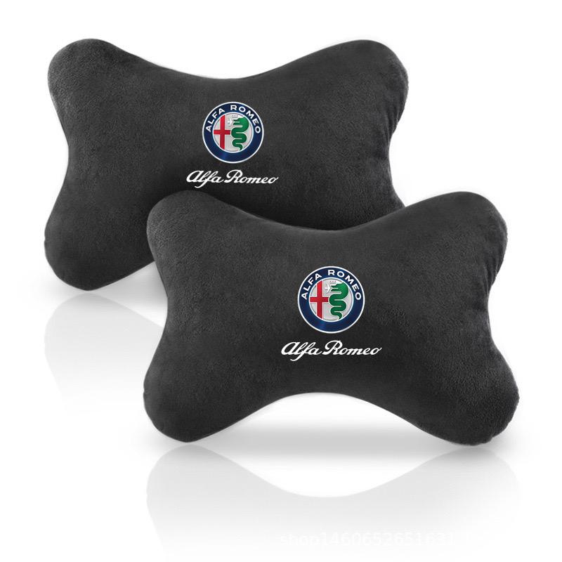 For Alfa Romeo Car Neck Pillows Both Side For Head Pain Relief Filled Fiber Car Pillow For Alfa Romeo giulia stelvio giulietta 1