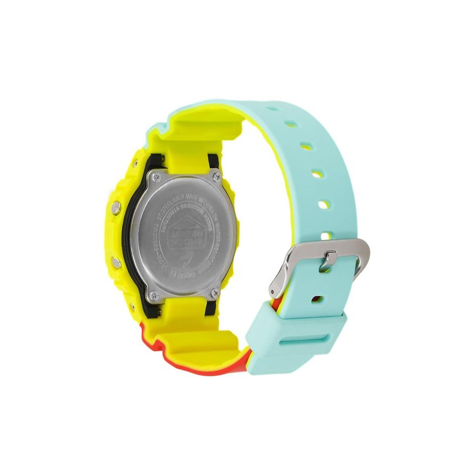 Casio G-Shock Classic Series Retro Square LCD Display Sports Waterproof Watch Quartz Movement Resin Strap Men Watches Gray DW-5600CMA-9