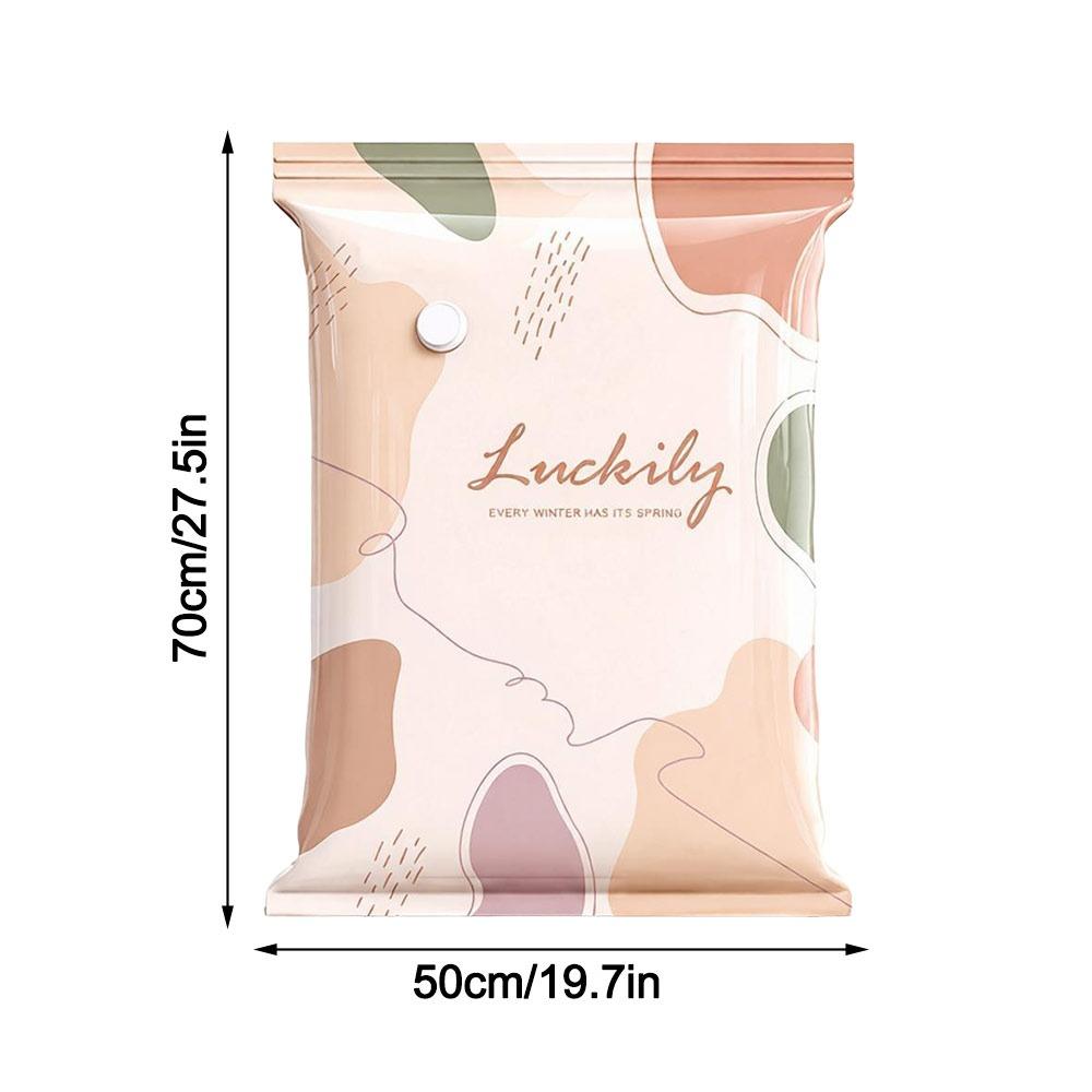 Large Capacity Vacuum Storage Bags No Pump Clothing Seal Bag Travel Accessories