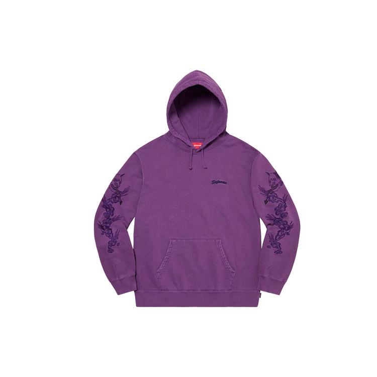 Supreme Dragon Overdyed Hooded Sweatshirt 'Green Red' Men's SUP-SS20-670