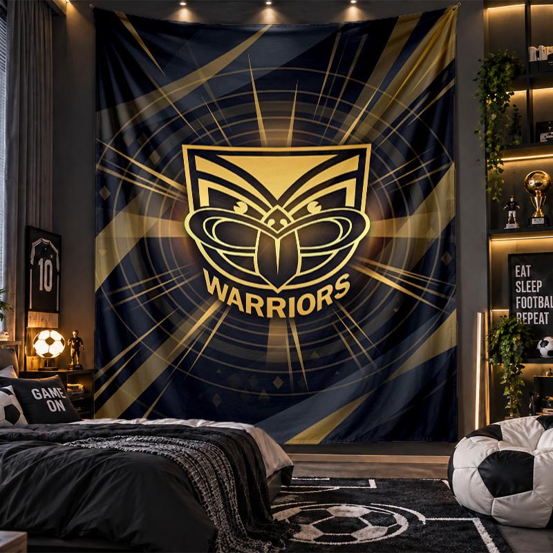 Wall Hanging Tapestry Wigan Warriors Print Cloth for Living Room Bedroom Home Decor