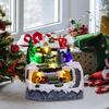 Festival Holiday Decoration Resin Christmas Village House Snow Tree Scene Lights for Living Room Restaurant Collection