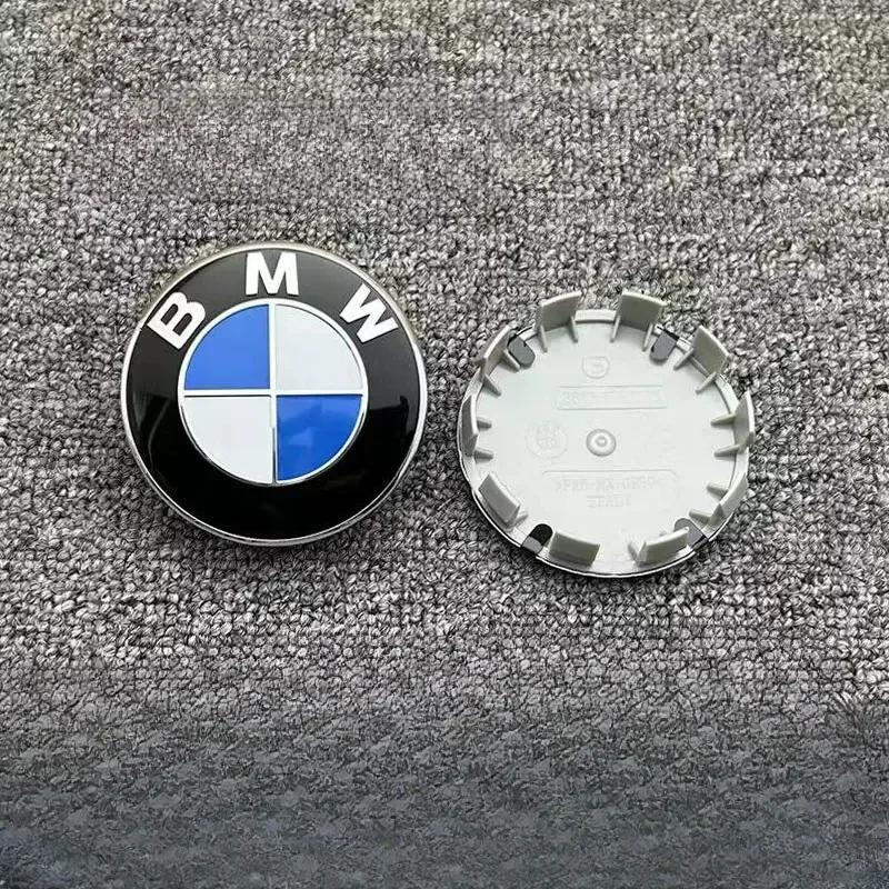 BMW GROUP 4Pcs 56/68mm Car Wheel Center Hub Cap For BMW E87 M Performance E36 E46 E60 E90 E91 E92 E93 F30 F20 M3 Car Accessories